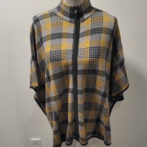 Pacific Alliance Green Plaid Shrug for Fall! Sm/Med Machine Wash Cold / Gentle